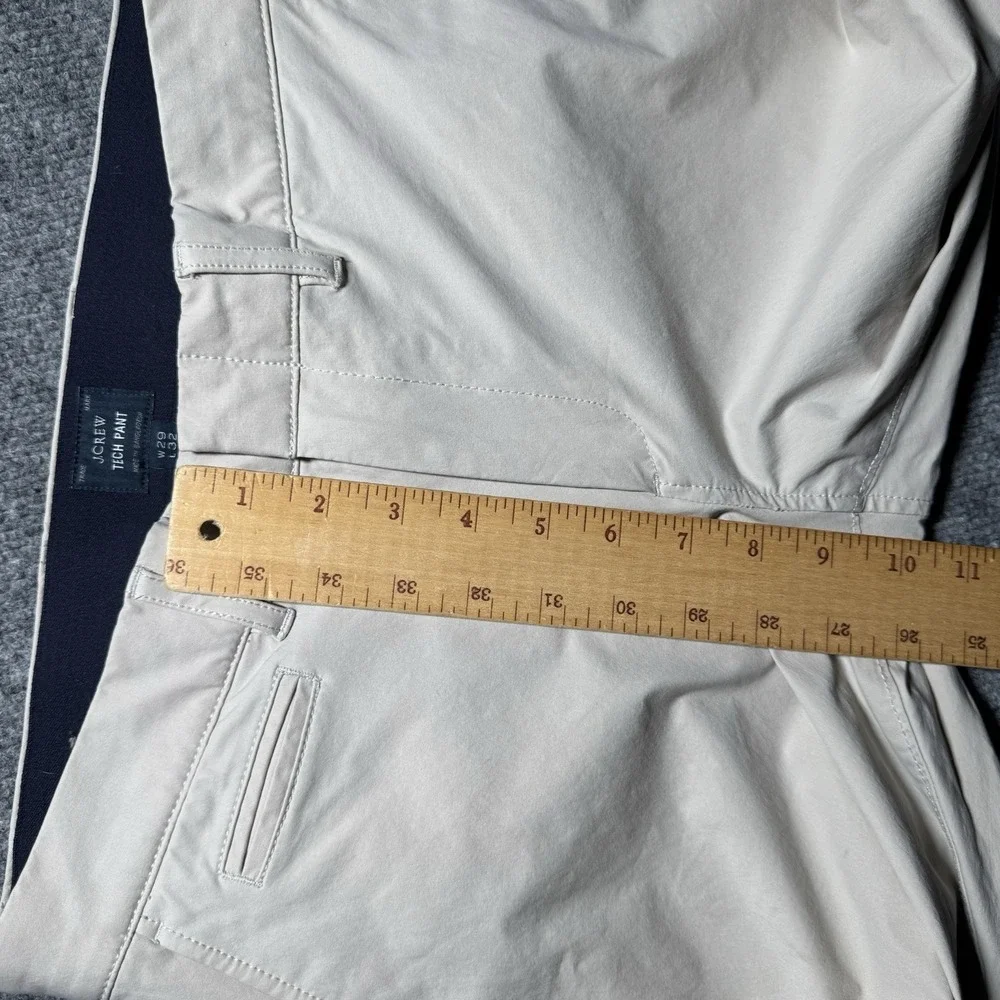 J.Crew 484 Slim-Fit Stretch Tech Chino Pant Beige Brown W29, 30" Inseam - Picture 14 of 16